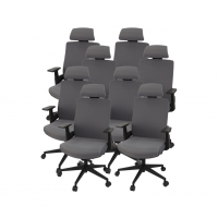 Комплект кресел АКЛАС Наос 8 шт Серый (Серый/Серый)